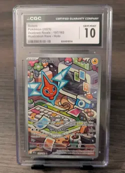 Pokemon Rotom 197/182 Destined Rivals Illustration Rare CGC 10 GEM MINT - Image 1