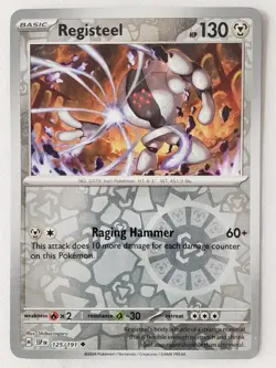 REVERSE HOLO Registeel 125/191 NM - Surging Sparks Pokemon Card $2 Combined Ship - Image 1