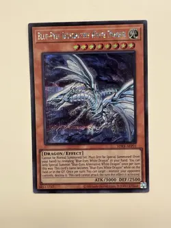 Blue-Eyes Alternative White Dragon SDRB-AEP01 Secret Rare NM Yugioh AsianEnglish - Image 1