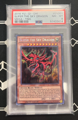 YuGiOh 2016 Mega Tins Slifer the Sky Dragon Limited Edition CT13-EN001 PSA 8 - Image 1