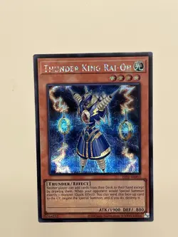 Thunder King Rai-Oh ES01-AE002 Secret Rare NM Yugioh Asian English - Image 1