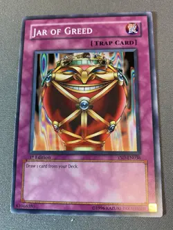 Yu-Gi-Oh! Jar of Greed YSD-EN036 1st Edition Mint 1996 Never Played - Image 1