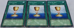 Yugioh 3x Cup of Ace LODT-EN050 Common 1st Edition Near Mint Playset - Image 2