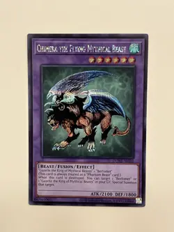Chimera The Flying Mythical Beast DUNE-AE102 Secret Rare NM Yugioh Asian English - Image 1