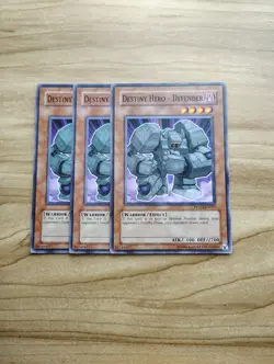 Yu-Gi-Oh! - Destiny Hero - Defender 3X - Complete Playset Of Commons - Image 1