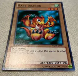 YUGIOH BABY DRAGON SUPER RARE 1ST EDITION LCJW-EN006 VLP yu-gi-oh TCG - Image 2