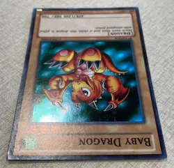 YUGIOH BABY DRAGON SUPER RARE 1ST EDITION LCJW-EN006 VLP yu-gi-oh TCG - Image 3