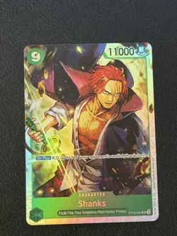 Shanks ST16-004 SR Foil One Piece Starter Deck 16: GREEN Uta NM - Image 1