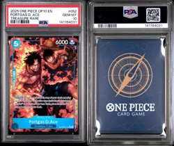 2025 ONE PIECE OP10 ROYAL BLOOD TREASURE RARE PORTGAS D. ACE 052 PSA 10 OP08-052 - Image 3