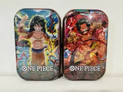 Lot Of 2 NEW Sealed ONE PIECE TCG TIN PACK VOL 1 SET TS-01 - Image 1