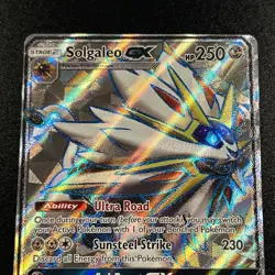 Solgaleo GX (Full Art) 143/149 SM Base Set Holo Pokemon Card Near Mint NM - Image 4