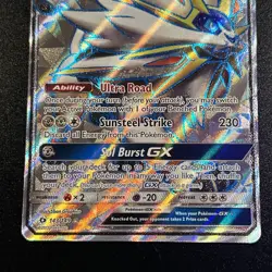 Solgaleo GX (Full Art) 143/149 SM Base Set Holo Pokemon Card Near Mint NM - Image 5