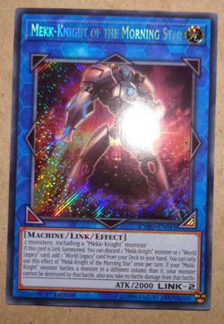 MAGO-EN137 MEKK-KNIGHT OF THE MORNING STAR RARE 1ST EDITION YuGiOh CARD - Image 1