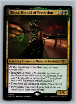 Magic MTG March of the Machine Glissa, Herald of Predation #0226 TCG CCG - Image 1