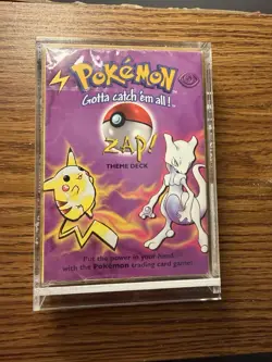 Pokemon Zap! Theme Deck Starter Deck 1999 Wizards of the Coast Holographic Card - Image 1