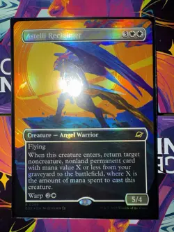 MTG Edge of Eternities *FOIL* TRIUMPHANT BORDERLESS R Astelli Reclaimer #0288 - Image 1