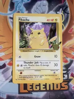 Pikachu - (25th Anniversary) 58/102 Jumbo Cards Regular, Great Condition - Image 1