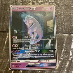 Mewtwo GX 78/73 Secret Rare Shining Legends Full Art Pokemon Card - Image 1