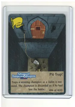 Spellfire CCG Pit Trap! 416 of 420 Second Edition Chase Card - Image 1