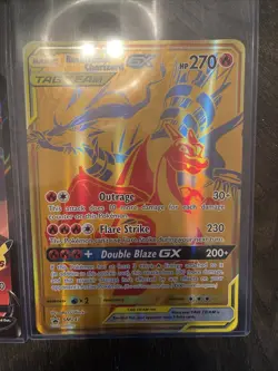 Pokemon Jumbo Reshiram & Charizard Lance’s Charizard V Cards Lot Bundle - Image 4