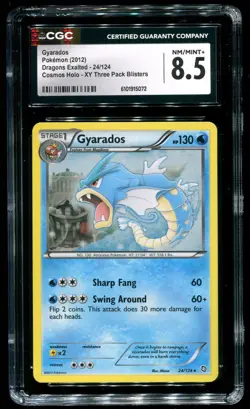 CGC 8.5 Gyarados Cosmos Holo Dragons Exalted B&W 2012 Pokemon Card #24 - Image 1