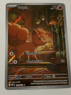 Vulpix 138/132 Pokemon Card Illustration Rare Mega Evolutions, Near Mint, TCG - Image 4