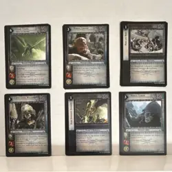 Decipher Lord of the Rings TCG 2004 Minion & Event 12 Card Lot (2 of each) - Image 1