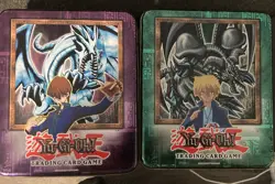 Konami Yu-Gi-Oh! CCG Card Lot Dark Magician Blue-Eyes Red-Eyes + Collector Tins - Image 1