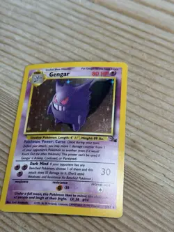 Pokemon TCG Gengar Fossil Holo Card 5/62 Unlimited Rare - Image 3