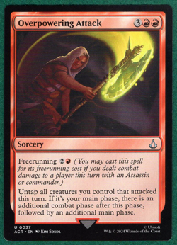 Overpowering Attack - Universes Beyond: Assassin's Creed (ACR) #37 - MTG Card - Image 1