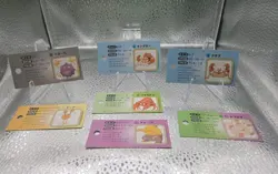 NM Lot of 7 Japanese Bandai Pokemon Data Card Zukan 1990s Koffing Kingler Krabby - Image 1