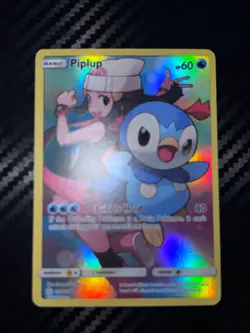 Piplup (Secret) 239/236 Sm-Cosmic Eclipse Holo Pokemon TCG Card - Image 1