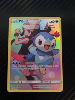 Piplup (Secret) 239/236 Sm-Cosmic Eclipse Holo Pokemon TCG Card - Image 2