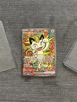 Pokemon Meowth ex Full Art Rare EX Basic Card POR 121/088 HP 170 Yoshida - Image 1