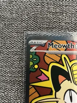 Pokemon Meowth ex Full Art Rare EX Basic Card POR 121/088 HP 170 Yoshida - Image 2