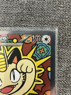 Pokemon Meowth ex Full Art Rare EX Basic Card POR 121/088 HP 170 Yoshida - Image 3