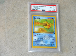 1999 POKEMON FOSSIL PSYDUCK 1ST EDITION CARD #53 DUCK POKEMON GRADED PSA 10 - Image 1