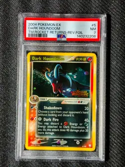Dark Houndoom Reverse Holo STAMPED Card 5/109 2004 Edition Team Rocket Returns - Image 1
