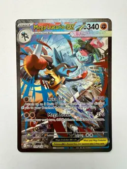 Pokemon Mega Lucario EX Holo Card Me01: Mega Evolution 179/132 SIR - Image 1