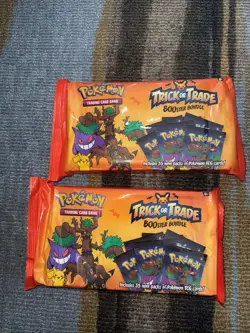 2 Pokemon Trick or Trade Booster Bundle 3 Card Mini Booster Pack 2022 Sealed - Image 2