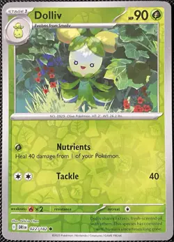 Dolliv 022/182 Sv10: Destined Rivals Reverse Holo - Pokemon Card - Image 1
