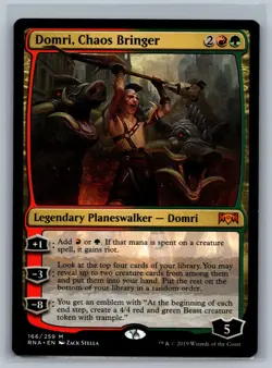 Magic The Gathering Ravnica Allegiance Domri, Chaos Bringer #166/259 MTG TCG CCG - Image 1