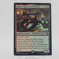 Raph & Mikey, Troublemakers #167 (NM) TMT Magic MTG Reg - Image 1