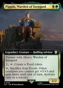 Pippin, Warden of Isengard - Extended Art LTC NM MTG - Image 1