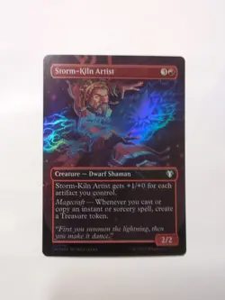 Storm-Kiln Artist (Borderless) Commander Masters Foil NM!!! - Image 1