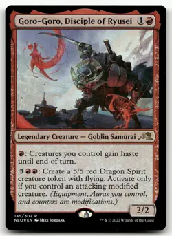 Goro-Goro, Disciple of Ryusei #145 (Foil) NM Kamigawa Neon Dynasty NEO Magic MTG - Image 1
