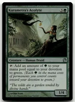 Karametra's Acolyte #160 (Foil) (NM) Gift Box Promos GBP Magic MTG - Image 1