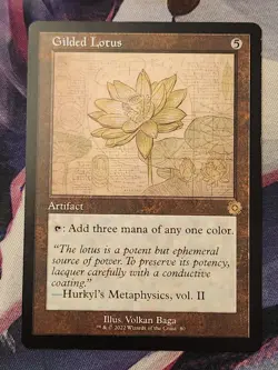 MTG BRO - Gilded Lotus (Retro Frame Schematic) Brothers' War NM - Image 1