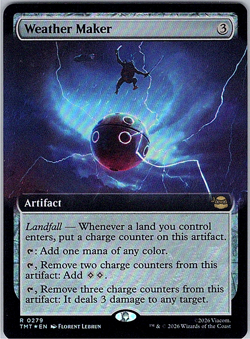 Weather Maker 279 EXTENDED ART FOIL TMNT Teenage Mutant Ninja Turtles MTG NM TCG - Image 1