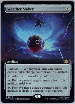 Weather Maker 279 EXTENDED ART FOIL TMNT Teenage Mutant Ninja Turtles MTG NM TCG - Image 3
